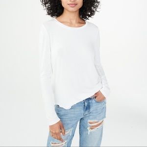 Seriously soft white crew neck